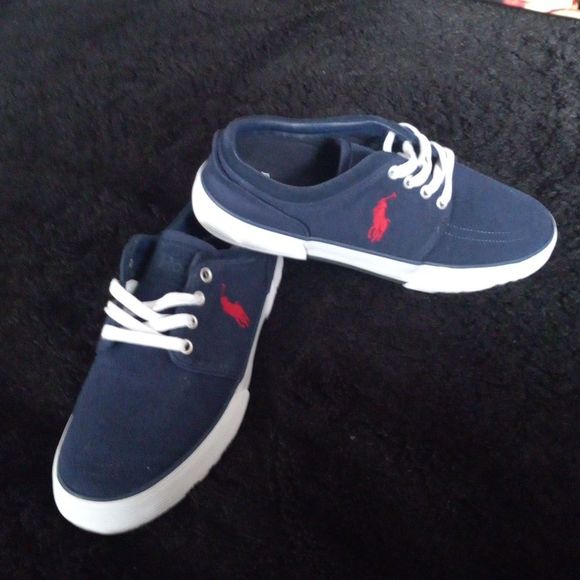 Mens POLO RL Faxon Washed Canvas sneaker